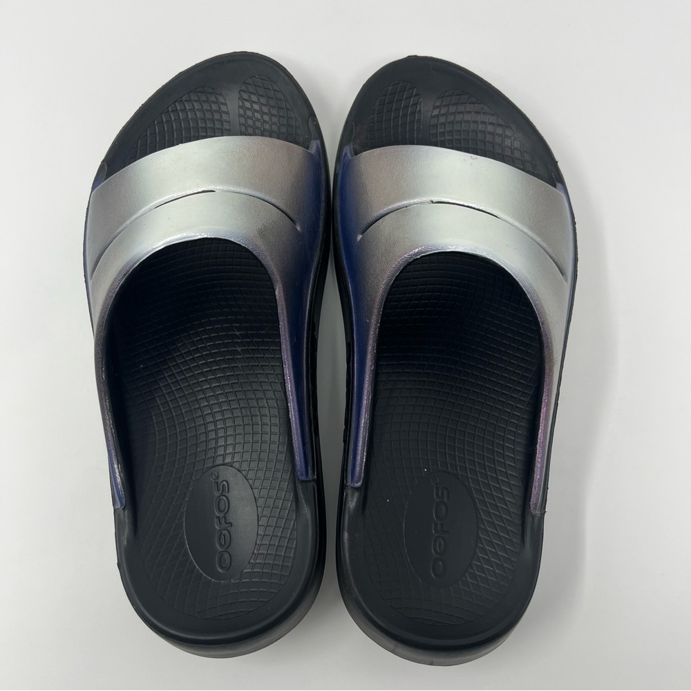 Oofas OOAHH Luxe Slide Sandals Frost Women’s Size 7 Recovery - Picture 7 of 9